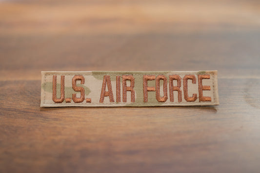 Branch 3-Color Name Tape: Air Force with Hook