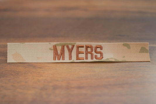 Personalized 3-Color Name Tape: Air Force Sew-On